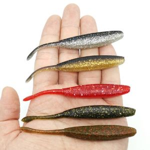 Zachte 100 mm 5g swing grub worm bass perche aas zwembaits plastic visserijaas