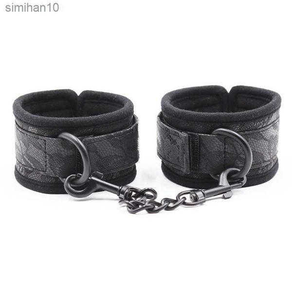 Doux Réglable Éponge Velcro Mains Cheville Contraintes BDSM Jouets pour Couples Contraintes Sexe Érotique Bondage Adulte Jeux L230518