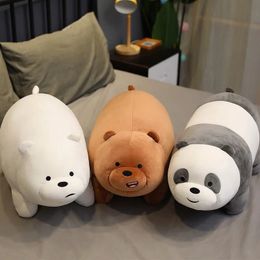 Ours de peluche doux et délicat Panda Brown Bear and Polar Bear Perfect Gift for Kids 240513