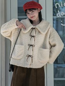 Manteau de mouton mignon doux et gluant pour femme, nouveau haut doux d'hiver