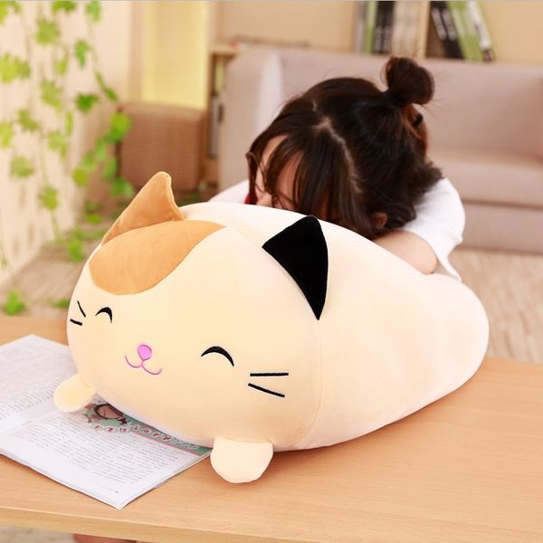 Doux Animal dessin animé oreiller coussin gros chien chat pingouin cochon grenouille peluche peluche beaux enfants cadeau d'anniversaire bébé chambre décor