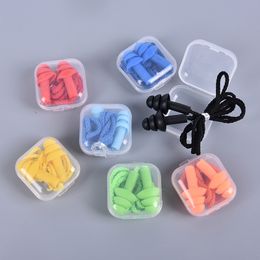 Bouchon d'oreille Anti-bruit doux bouchons d'oreille de natation en Silicone étanche pour enfants adultes nageurs plongée avec corde