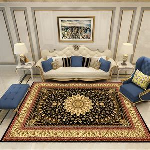 Zacht gebied tapijt wasbaar boho tapijten niet -slip laagstapel vintage bloemen groot tapijt voor slaapkamer kantoor woonkamer huisdecoratie