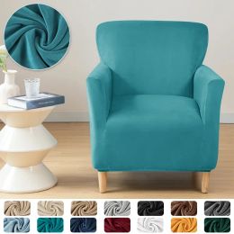 Couvre-fauteuils à soupe de chaise de baignoire de club de velours élastique pour le salon Sofa Covers Home Bar Counter Hotel