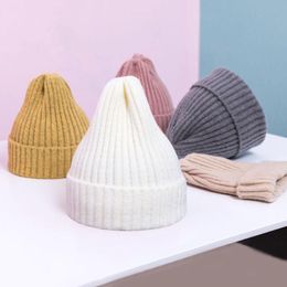 Doux bébé chapeau hiver automne pour enfants chaud tricoté chapeau bébé fille garçon accessoires enfants bonnet casquette couleur unie bambin bonnets