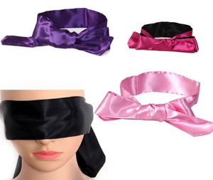 Zachte blinddoek satijnen lintband op ogen comfortabel slaapoogmasker ademende cover oog patch voor slaap vrouwen sexy blinddoek4780558