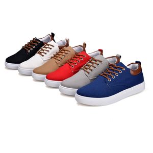 SUAVE Marrón rojo azul gris negro blanco Style1 colorido corte bajo Zapatos casuales Entrenador para hombre Diseño Zapatillas deportivas transpirables nueva llegada 39-44