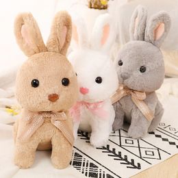 Doux dessin animé grande oreille lapin en peluche mignon lapin poupée Animal en peluche beaux jouets sommeil apaiser oreiller fille enfants cadeau d'anniversaire