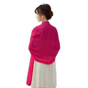 Zachte Goedkope Chiffon Bruids Sjaal Avondsjaal Jassen 2018 Witte Bruids Wraps Nieuwste Lange Bruiloft Capes Bolero Voor Trouwjurk289G