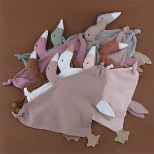 Doux coton mousseline sucette apaiser serviette bébé bavoir Kawaii Animal mouchoir dormir câlin serviette débarbouillette bébé accessoires 220815