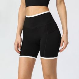 Zachte Designer Yaga Shorts Dames Zomer Ventileren Sportkleding met Edge Curl Actieve damesshorts 26957