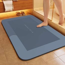 Soft Diatomaceous Mud Absorbant Mat Salle de bain Planchers d'automne et d'entrée d'hiver