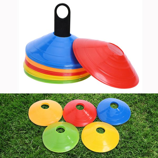 Disco suave para entrenamiento de fútbol, plato resistente a la presión, marcador de discos, cubo, accesorios deportivos de PE, juguetes deportivos de 5x20cm