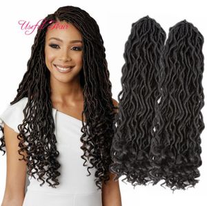 Extensiones de cabello sintético con rastas de 18 pulgadas, rastas sintéticas suaves, 24 hebras, rastas sintéticas de ganchillo, trenzado 9076267