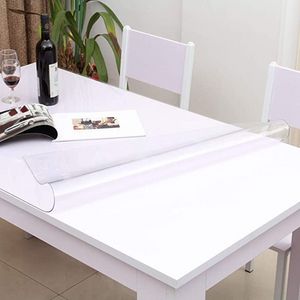 Zacht glazen tafel doek 2 mm zachte PVC transparant tafelkleed waterdichte rechthoekige tafel afdekkussen keukenolie-stoffe tafelmat