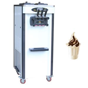 Máquina para hacer helados suaves Pantalla táctil italiana comercial con sistema operativo en inglés Máquina para hacer helados vertical