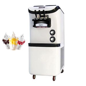 Máquina para hacer helados suaves, máquina comercial para hacer helados, máquina para hacer helados Vertical con función de mantenimiento fresco, 3300W