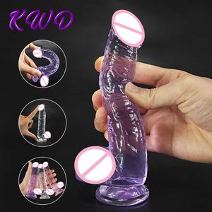 Soft Jelly Dildo Realistische Big Penis Dick Suction Cup Masturbator Anal Butt G-Spot Sex Toys for Woman Sex Shop
