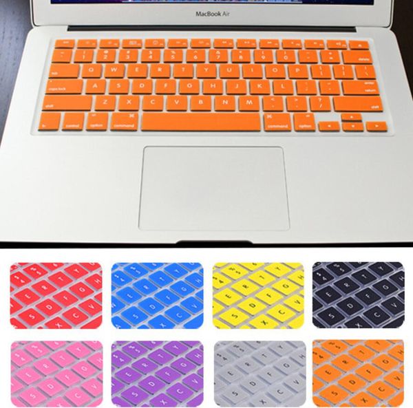 Autocollants de clavier souples en Silicone, couverture de protection de clavier pour Macbook 11 12 13 15 Air 13 17 16.1 A1932