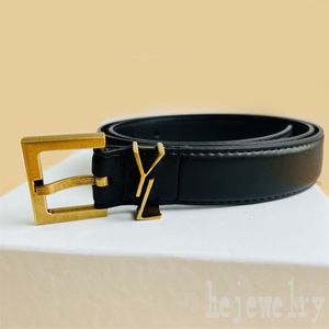 Zachte leren riem moderne designer riemen voor dames vergulde gouden naaldgesp tailleband eenvoudig pak broek formeel feest luxe heren designer riem vintage stijl PJ014 B23