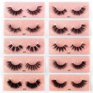 Soft Light Hand Made 3D Faux Cils Multicouches Épais Naturel Faux Cils Yeux Maquillage Accessoire Extensions De Cils 10 Modèles DHL Gratuit