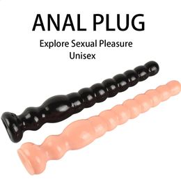 Zachte lange anale kralen dildo seksspeeltjes voor volwassen product met zuignapbasis 240117