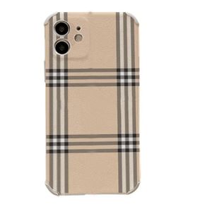 Soft Luxurys Ontwerpers Telefoon Gevallen voor iPhone 11 12 13 Pro Promax XR X / XS Letter Cover Anti-Fall Case Top Kwaliteit 2 Type D2112281Z