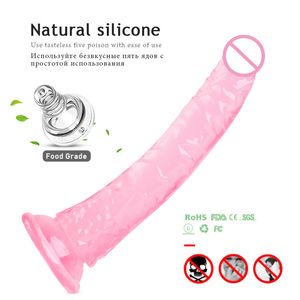 Zachte mannelijke Penis jelly Dildo masturbator G-spot Anale Vagina Sucker Orgasme sexy speelgoed voor Vrouwen intimi Goederen sexy winkel sey