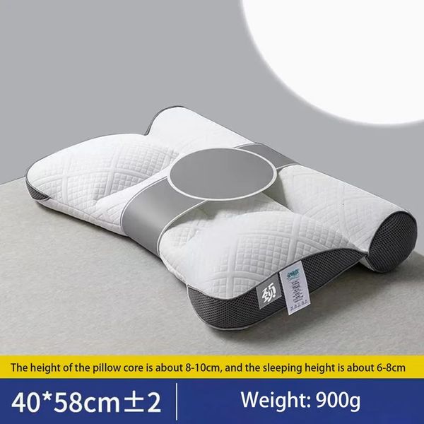 Espuma de memoria suave almohada cervical cervical ortopedic ortopedic cuello almohada para almohadas de sueño para dormir de estómago lateral 231220