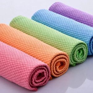 Zachte Microfiber Schoonmaakdoekje Absorbeerbaar Glas Keukenpoetsdoekje Doekjes Tafelraam Auto Theedoek Vod Groothandel