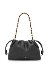 Embrayage de flamme de flamme en cuir de mouton nappa doux Mini sac chanceux sac noir flamencopurse nuage épaule à bandoulière ou sac à main