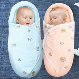 Zachte pasgeboren babyjongen meisje katoen swaddle wrap deken beschermende slaapzak 201105279u