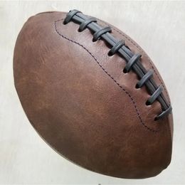 Soft Rubber No 9 Rugby Ball American Football Ball Sport Match pour enfants pour enfants adultes adolescents Training Training Decoration 240402