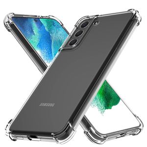 Zachte Schokbestendige Clear Telefoon Case Voor Samsung Galaxy S23 S22 Plus Ultra 5G S21 S20 FE Clear Volledige Lens terug Gevallen Cover