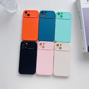 Soft Silicon Case Voor Iphone 15 14 13 12 11 Pro Max Xs Max X Xr Schokbestendig Mode Snoep Kleuren achterkant Tpu Shell 500 Stuks