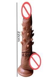 Zachte Siliconen Prikkeldraad Realistische Grote Dildo met Zuignap Kunstmatige Grote Penis Vrouwelijke Masturbatie Speeltjes Voor Women1127162