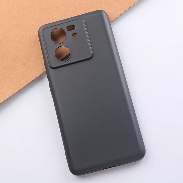 Funda de teléfono móvil de TPU mate negra de silicona suave para Xiaomi Civi 3 13T Redmi 12 K60 Ultra Note 13 Pro Pro + 5G 12S 4G Cubierta protectora de lente de cámara