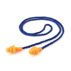 Bouchon d'oreille filaire en Silicone souple, Protection auditive réutilisable, réduction du bruit, bouchons d'oreille confortables, protège-oreilles