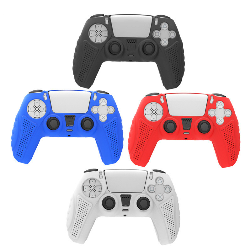 Soft Silicone Gel Rubber Case Cover Dust-proof Anti-fall Anti-slip Cases Covers For Play station 5 PS5 Game Controller Gamepad Protection Case
