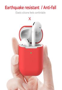 Zachte siliconen beschermhoes voor AirPods 2 Fashion Antifall schokbestendig oortelefoonhoes voor Airpods draadloze Bluetooth-hoofdtelefoon7173365