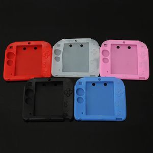 Zachte siliconen rubberen case beschermende bewaker zachte gel huidkap voor 2DS Multicolor DHL FEDEX EMS GRATIS schip