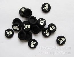 Zachte Siliconen Duimsticks Skull Head Thumb Stick Grepen GLB voor PS5 PS4 PS3 Stick Grip voor Xbox One 360 ​​Controller 1000pcs / lot