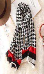 Foulards en soie douce femmes Vintage hirondelle ceinture enveloppement et châle Femme Long Bandana Foulard musulman soie Pashmina Hijab écharpe grande taille 73096683