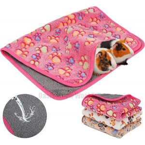 Tapis de sommeil doux pour Hamster Pet Pee Pad chiot chaton couverture tapis de lit cochon d'Inde tapis en peluche lit petit tapis pour animaux pour lapin Hamster 240322