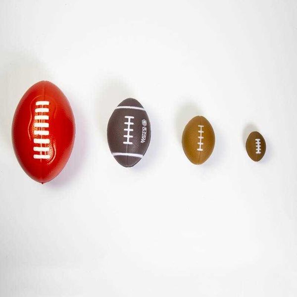 Doux Éponge Football Américain Football Rugby Squeeze Ball Enfants Adultes Décompression Jeu Cadeau Jouets Miniatures 100 Pcs En Gros