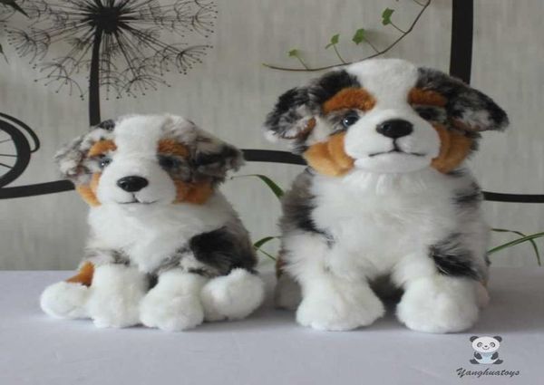 Juguetes de animales de peluche suaves, modelo de perros raros, muñecos de pastor de peluche de la vida Real, bonito regalo para niñas y niños H10256942777