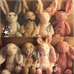 Animales de peluche suaves para niños, conejito de orejas largas, conejo durmiendo, lindos muñecos de peluche de dibujos animados, regalo de cumpleaños para niños 230617 240307