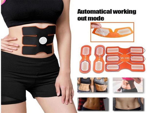 Appareil d'entraînement musculaire Abdominal doux et fin, 6 pièces, Simulation musculaire électrique du corps ABS adapté à la feuille de Gel à haute conductivité 4853027