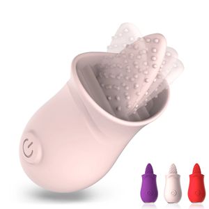 Vibrateur de léchage de langue douce, stimulateur clitoridien du point G, Mini jouets sexuels pour femmes, masturbateur féminin à mamelon Rechargeable