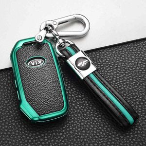 ZACHTE TPU Auto beschermhoes Shell Pocket Voor KIA Sportage Ceed Sorento Cerato Forte 2018 2019 Smart Key Case Accessoires262T